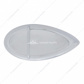 39 LED Flush Mount "Teardrop" Turn Signal Light - Amber LED/Chrome Lens