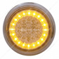 44 LED "Euro" Light With Flange Mount (Stop, Turn & Tail) - Amber LED/Red LED/Clear Lens (Bulk)