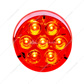 7 LED 2" Round Light (Clearance/Marker) - Red LED/Red Lens (Bulk)