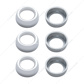 Chrome Plastic Toggle Switch Nut Cover For Peterbilt (Card Of 6)