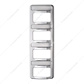 Chrome 4-Rocker Switch Cover For Peterbilt 579 (2012-2019) & 567 (2014-2019)- 4 Switches