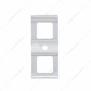 Chrome Plastic Switch Covers - 3 Openings (Card of 2)