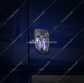 6 Blue LED Chrome Door Handle Cover for Freightliner - Passenger