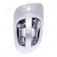 6 White LED Chrome Door Handle Cover for Freightliner - Driver
