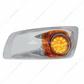 Fog Light Cover With 17 Amber LED Clear Style Reflector Light For 2007-17 KW T660- Driver -Amber Lens