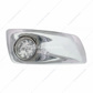 Fog Light Cover With 17 Amber LED Reflector Watermelon Lights For 2007-17 KW T660- Passenger -Clear Lens
