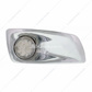 Fog Light Cover With 17 Amber LED Hi/Lo Watermelon Light For 2007-17 KW T660- Passenger -Clear Lens