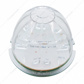 Fog Light Cover With Amber LED Watermelon Light & Visor For 2007-17 KW T660- Passenger -Clear Lens