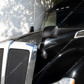 Black Hood Mirror For 2013-2021 Kenworth T680 & 2012-2021 Peterbilt 579-Driver