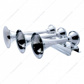 3 Trumpets Horizontal Chrome Train Horn - Right