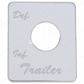 Stainless Steel Switch Name Plate For Peterbilt - Trailer Air Suspension