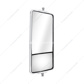7" X 16" 430 Stainless Steel West Coast Style Mirror With Convex Lower Mirror - Heated