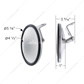 5" 430 Stainless Steel 320R Convex Mirror - Centered Mounting Stud