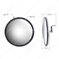 7-1/2" 430 Stainless Steel 320R Convex Mirror - Centered Mounting Stud