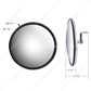 8-1/2" 430 Stainless Steel 320R Convex Mirror - Centered Mounting Stud