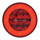 3-3/4" Bolt Pattern Deluxe SS Spring Loaded Bar W/6X 21 Red LED 4" GloLight & Visors -Red Lens (Pair)