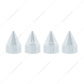 Chrome Plastic Spike Snap-On Screw Head Covers For #10 And #12 Screws (4-Pack)