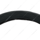 18" Crystal Stitched Leather Steering Wheel Cover - Black Stitching