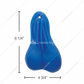 8-1/4" Tall Large Low-Hanging Rubber Balls - Blue