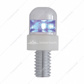 Single LED License Plate Fasteners - Blue LED (2-Pack)