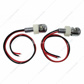 Single LED License Plate Fasteners - Red LED (2-Pack)
