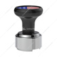 Thread-On Gearshift Knob With 9/10 Speed Adapter & US Flag Sticker - Black