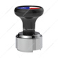 Thread-On Gearshift Knob With 9/10 Speed Adapter & Texas Flag Sticker - Black