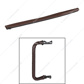 24" Driver Assist Grab Bar Cover - Brown Engineered Leather