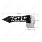Thread-On Daytona Style Spike Gearshift Knob With 13/15/18 Speed Adapter - Black/Horizontal