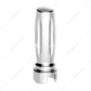 M30X3.5 Thread-On Vegas Style Gearshift Knob With 13/15/18 Speed Adapter - Chrome/Vertical
