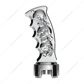 Thread-On Skulls Pistol Grip Gearshift Knob With 13/15/18 Speed Adapter - Chrome