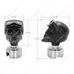 Skull Biker Gearshift Knob With 13/15/18 Speed Adapter - Black