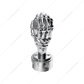 Thread-On Skull Gearshift Knob With 13/15/18 Speed Adapter - Chrome