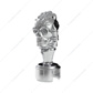 Thread-On Skull Gearshift Knob With 13/15/18 Speed Adapter - Chrome