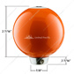 Number 5 Pool Ball Gearshift Knob - Gloss Orange