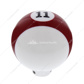 Number 11 Pool Ball Gearshift Knob - Gloss Red Striped