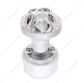 Skull Thread-On Gearshift Knob With 13/15/18 Speed Adapter - Chrome