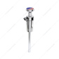 Thread-On Gearshift Knob With 13/15/18 Speed Adapter & US Flag Sticker - Chrome