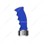 Thread-On Pistol Grip Gearshift Knob With Chrome 9/10 Speed Adapter - Indigo Blue
