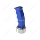 Thread-On Pistol Grip Gearshift Knob With Chrome 9/10 Speed Adapter - Indigo Blue