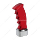 Thread-On Pistol Grip Gearshift Knob With Chrome 9/10 Speed Adapter - Candy Red