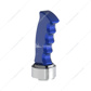 Thread-On Pistol Grip Gearshift Knob With Chrome 13/15/18 Speed Adapter - Indigo Blue