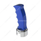 Thread-On Pistol Grip Gearshift Knob With Chrome 13/15/18 Speed Adapter - Indigo Blue