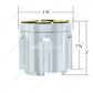 Gun Cylinder 13/15/18 Speed Gearshift Knob - Liquid Silver