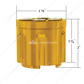 Gun Cylinder 13/15/18 Speed Gearshift Knob - Electric Yellow