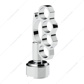 Thread-On Knuckle Gearshift Knob With Chrome 9/10 Speed Adapter - Chrome