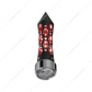 Thread-On Daytona Style Spike Gearshift Knob With LED 9/10 Speed Adapter - Black/Red LED