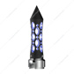 Thread-On Daytona Style Spike Gearshift Knob With LED 13/15/18 Speed Adapter - Black/Blue LED