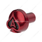 Ace Of Spades Air Valve Knob - Candy Red With Gloss Black Inlay
