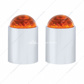 Stainless Steel Bumper Guide - Amber (Pair)